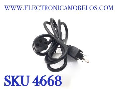 CABLE DE  DE TRES PUNTAS  PARA MONITOR Y TV. LG. CABLE ORIGINAL LG.  “NUEVO“ / NUMERO DE PARTE  EAD60810701 / TIPO B / 15 A / 100-127 V / 3 CLAVIJAS / MODELOS  24UD58-BA / 49SH7DB-BE / 55EG5CD-CF / 55EJ5D-BF / 55LV35A-5BC / 98LS95A-5BL / 98LS95D-BF
